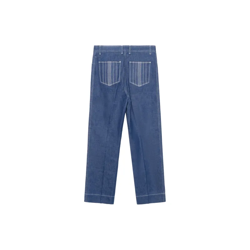 TORY BURCH Straight leg Denim Jeans-1