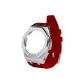 GA/GAB-2100/2110 Silver Offshore Watch Case Red Fluoroelastomer Strap