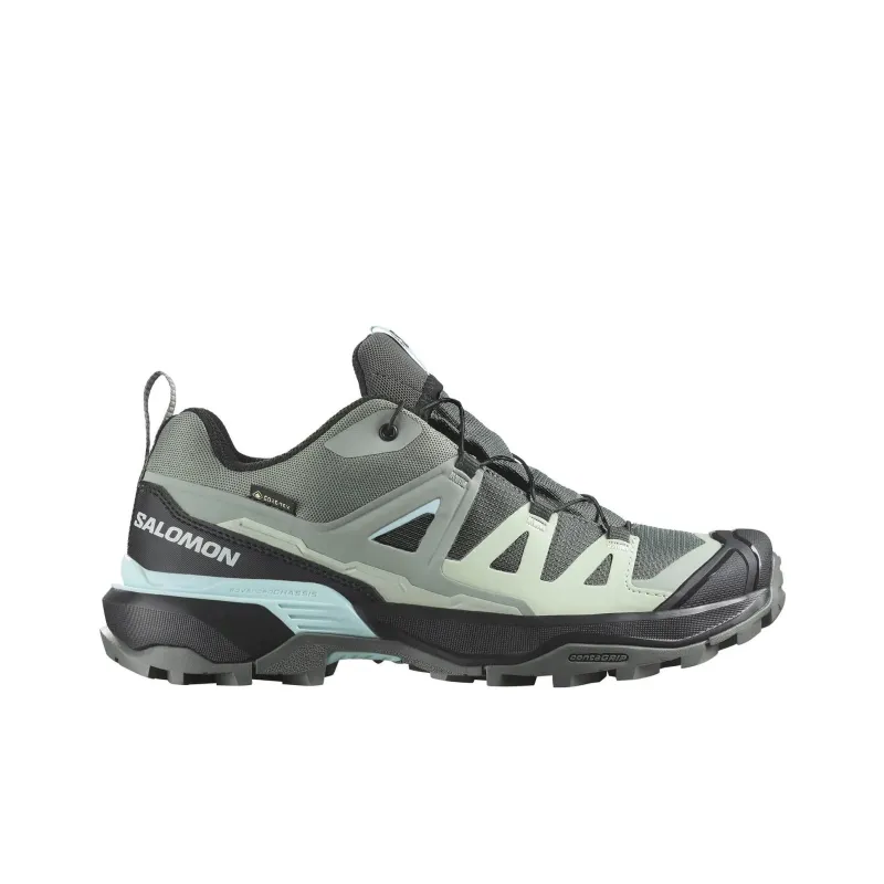 SALOMON X ULTRA 360 Anti Slip Wear Resistant Low Top Hiking Shoes Women's Green Gray-1