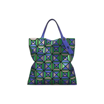 ISSEY MIYAKE Polyvinyl Chloride Resin Handbag Women's Blue Mixed