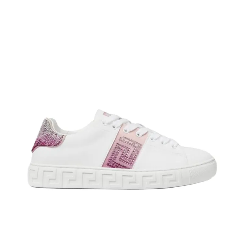 FANSIZHE Greca Low Top Skateboard Shoes Women's Pink-1