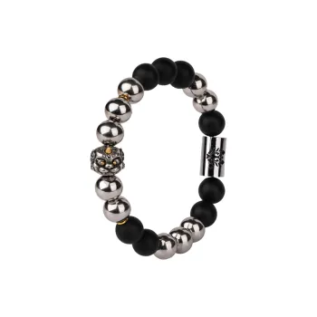 Rastaclat Agate Small Lion Chinese Style Beaded Bracelet Unisex