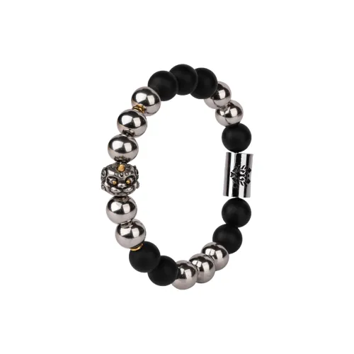 Rastaclat Agate Small Lion Chinese Style Beaded Bracelet Unisex