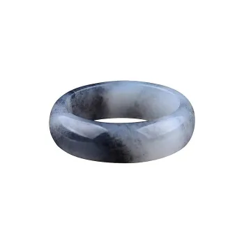 Cuizu Hetian Jade Rings Blue And White Unisex