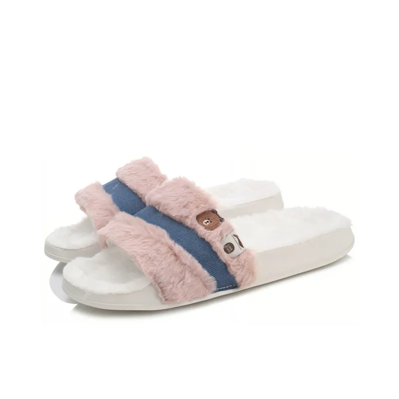 Li Ning X Line Friends Slides 'White Pink'-2