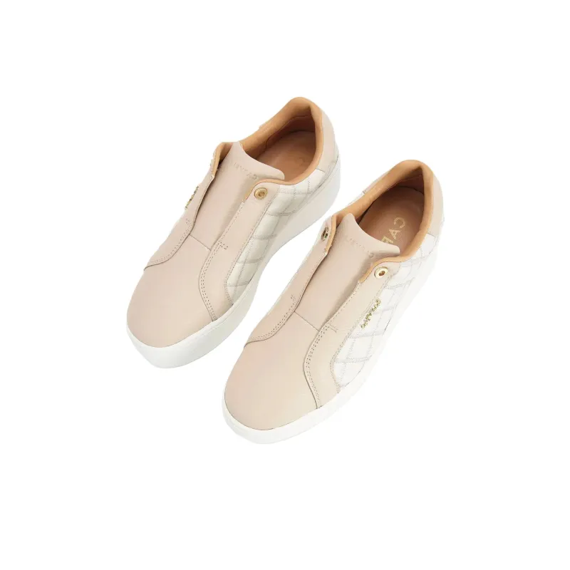Kurt Geiger London Connected Laceless Low-Top Casual Shoes 5cm Women's Beige-2