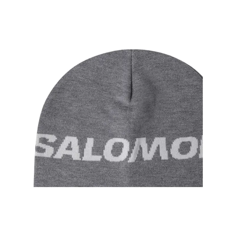 SALOMON Viscose Beanies Unisex Gray-2