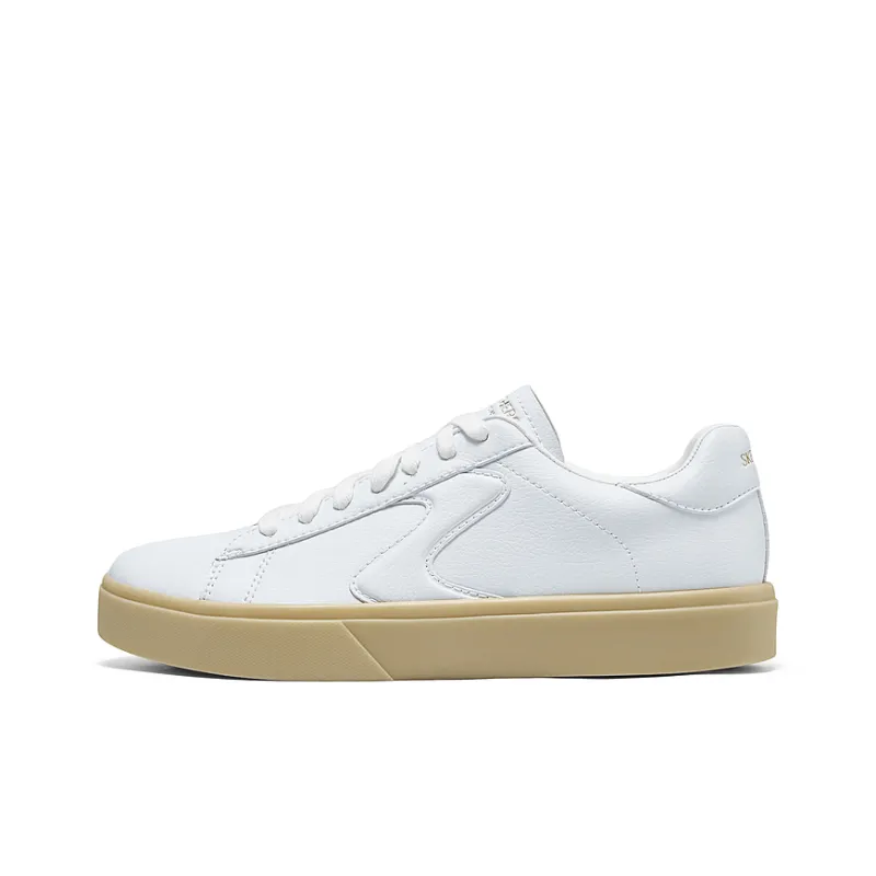 Skechers Anti Slip Wear Resistant Low Top Skateboard Shoes Women's White-0