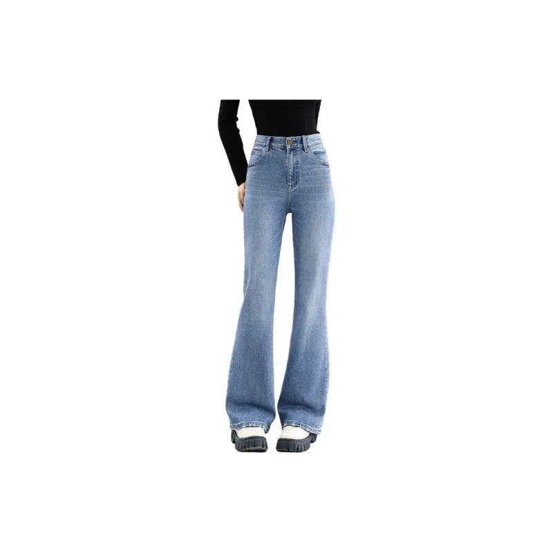 FAWENXIANGZI Jeans Women's Blue-2