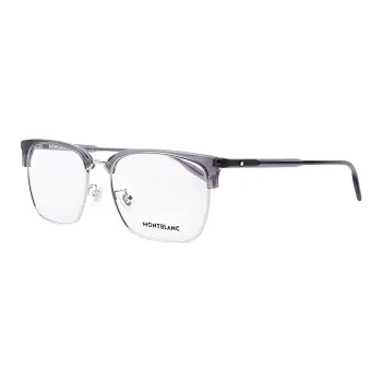 MONTBLANC Alloy Square Eyeglass Frames Unisex Silver