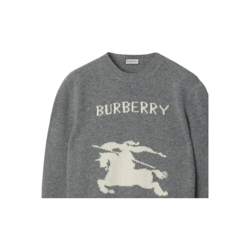Burberry Ekd Intarsia Knit Crewneck Jumper-4