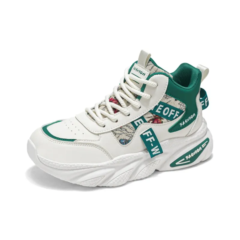 AD Anti-Slip And Wear-Resistant Height Increasing Mid-Top Chunky Sneakers Men's-6