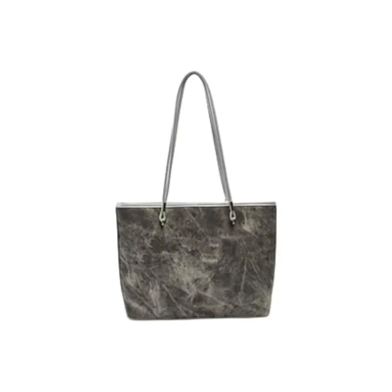 Three Blessings PU Tote Bag, Shopping Bag, Shoulder Bag Medium Size Women's Multicolor-7