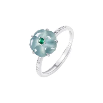 LIANGYUXI Ice Type Jadeite Rings Unisex