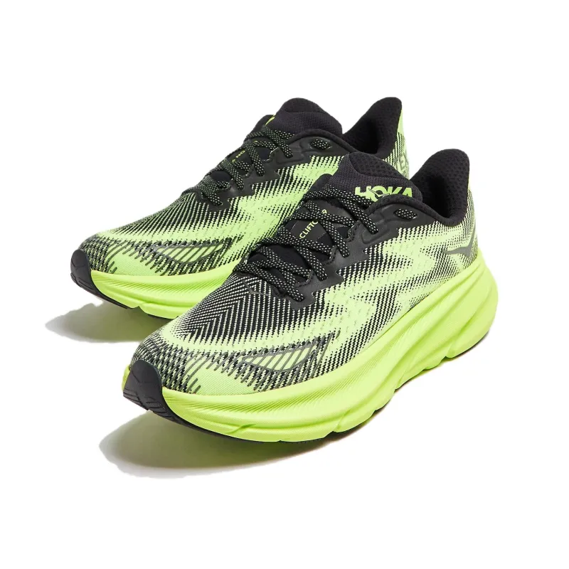 HOKA ONE ONE Clifton 9 Gore Tex Ts Black Lettuce-2