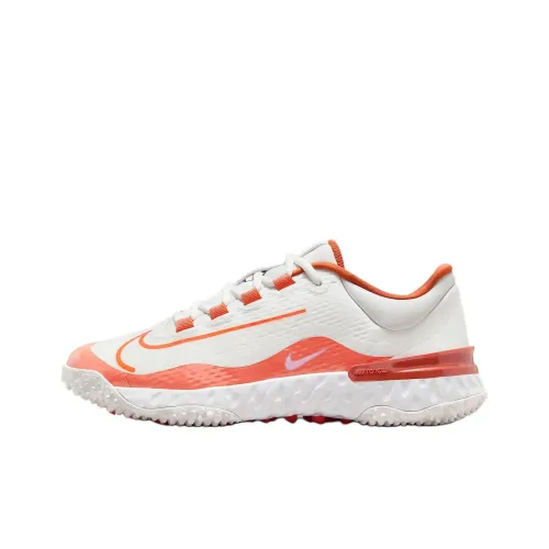 Nike Huarache Elite 4 Anti Slip Wear Resistant Low Top Training Shoes Women's White Red