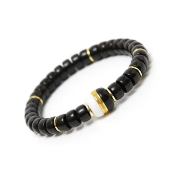 Bluish Reverie Coconut Shell Beads Bracelets Unisex