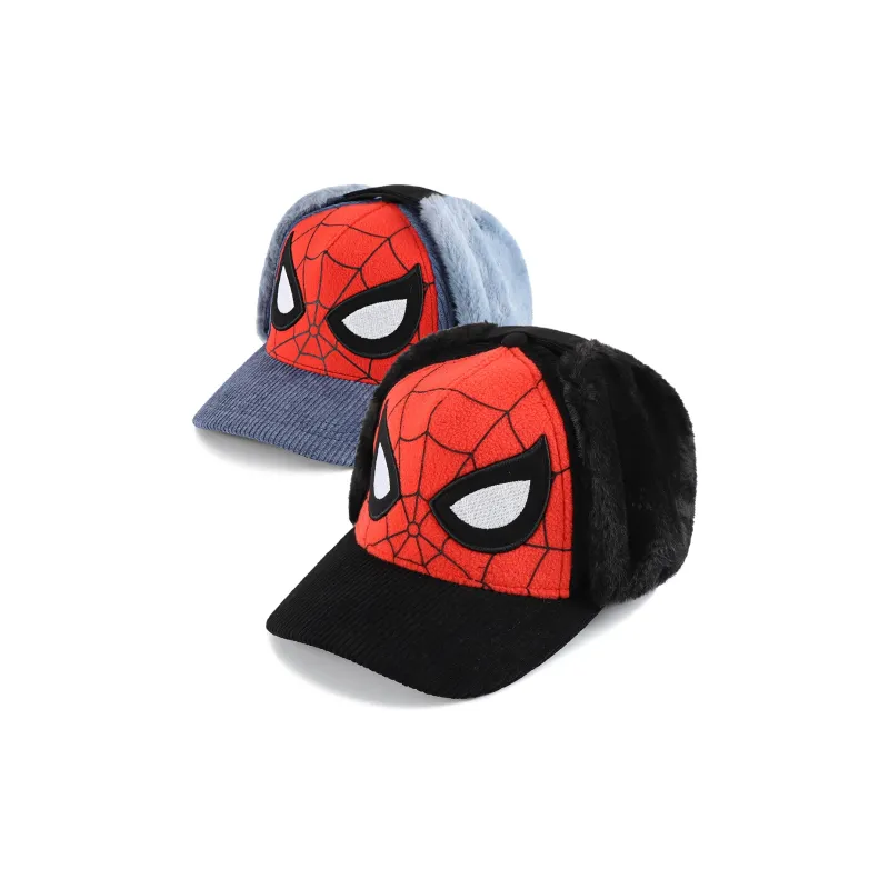 Disney Marvel Series Polyester Baseball Caps Kids' Black Red Blue Red-3