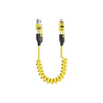 Otoshi Cables 1.5m All in one Spring Storage Compatibility Apple Android Huawei