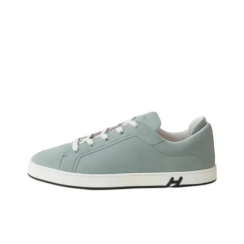 HERMES Low Top Skateboard Shoes Men's Blue