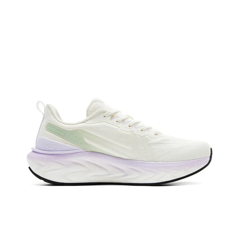 PEAK Attitude 7.0 Running Shoes Women's Low Top Super Light White Purple-1