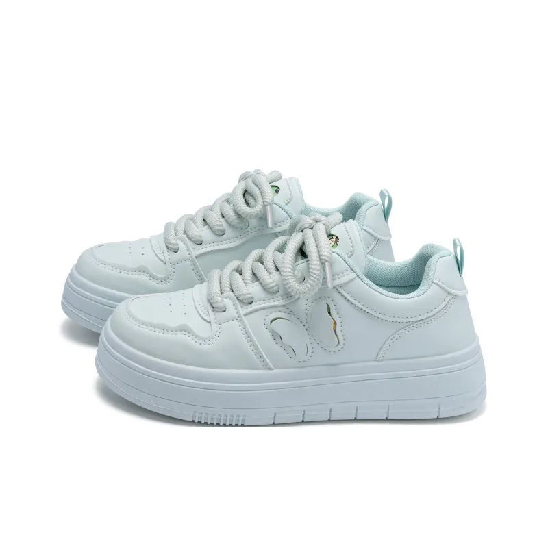 HUANQIU Thermal Abrasion Resistant Lightweight Low Top Skateboard Shoes Women's Aqua-1
