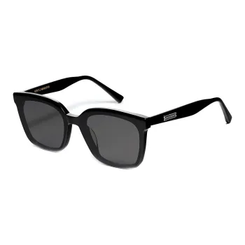 GENTLE MONSTER Plate Frame Square Sunglasses Unisex Black
