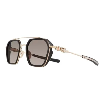 Chrome Hearts Aviator Sunglasses Men's Gold
