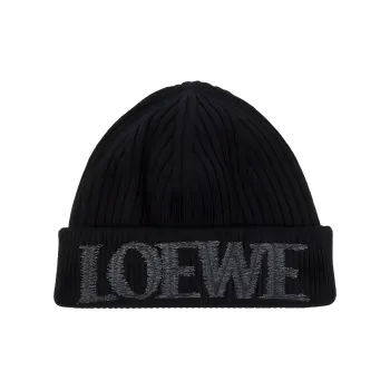 LOEWE Logo embroidered Beanie