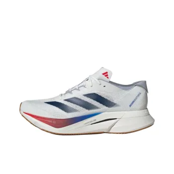 Adidas Adizero Boston 12 Core White Dark Blue Pure Ruby
