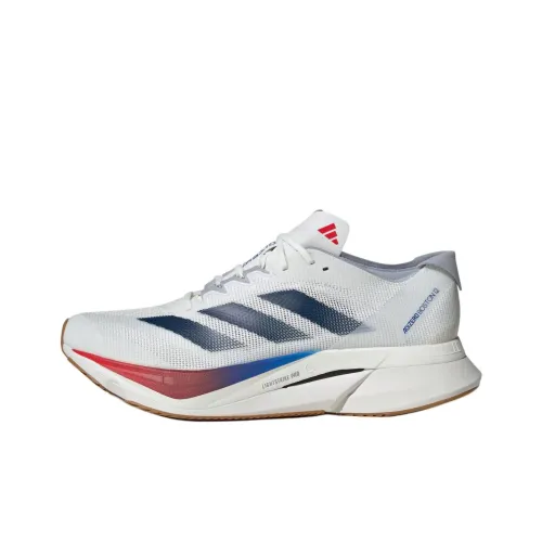 Adidas Adizero Boston 12 Core White Dark Blue Pure Ruby