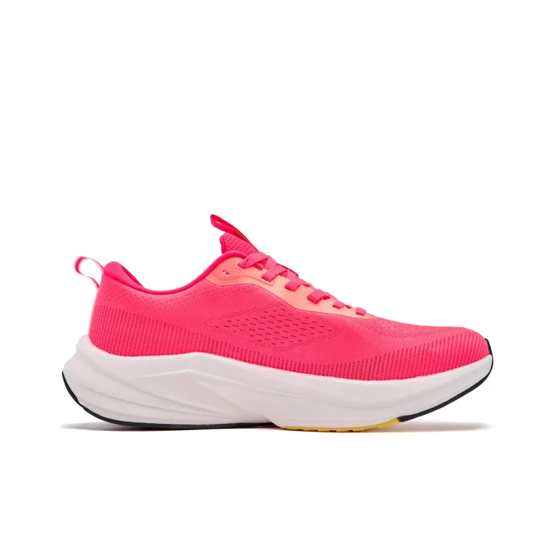 QIAODAN Cushioning Anti-Slip And Wear-Resistant Low-Top Casual Running Shoes Men's Fluorescent Phantom Pink Primulin-1