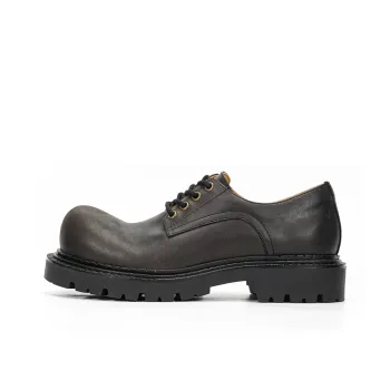 CROOKED CARD Anti Slip And Wear Resistant Height Increasing Low Top Casual Shoes Unisex Umber