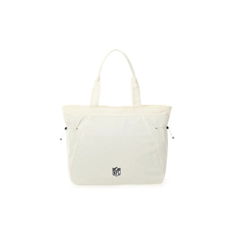 NFL Fabric Tote Bag, Shopping Bag, Shoulder Bag Women's White-3