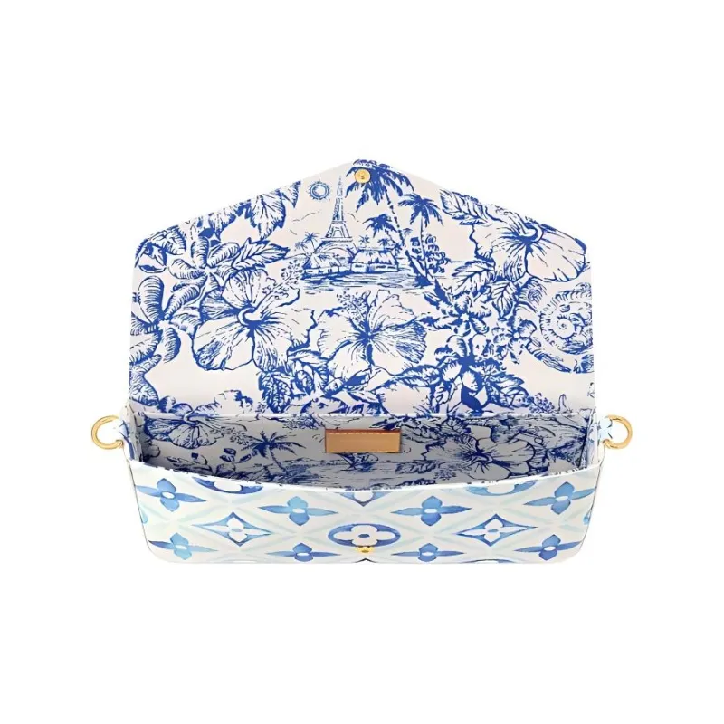 LOUIS VUITTON Felicie Pochette Lagoon Blue-2