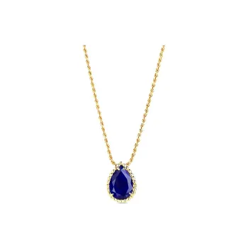 Boucheron 18kt Yellow Gold Small Serpent Bohème Lapis Lazuli Necklace