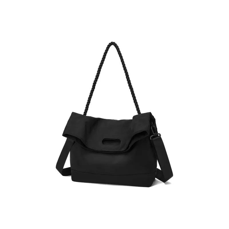 ST&SAT Fabric Crossbody Clutch, Shoulder Bag Regular Unisex Black-4