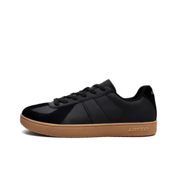 LOTTO Wear resistant And Lightweight Low Top Skateboard Shoes Unisex Black