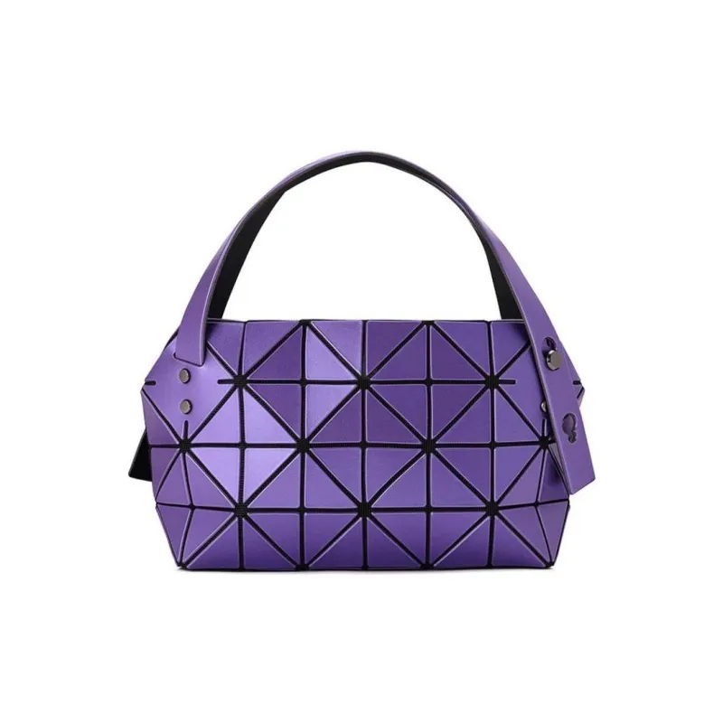 ISSEY MIYAKE Polyvinyl Chloride Resin Boston Bag Handbag Women's Purple-0