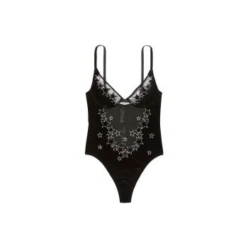 Victoria's Secret 24 Big Show Collection VERY SEXY Home Onesies Women's Black