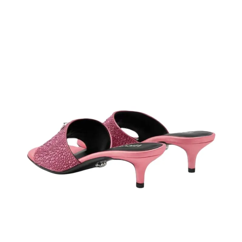 VERSACE Slide Slippers 4.5cm Women's Pink-4