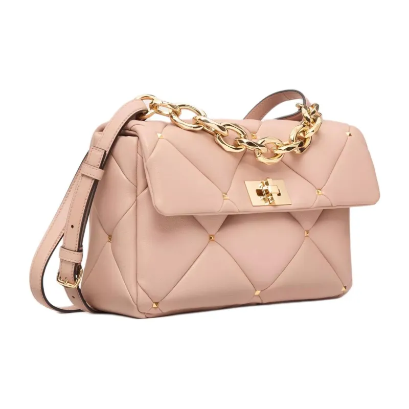Valentino GARAVANI Nappa Leather Shoulder Bag Women's Pink-1