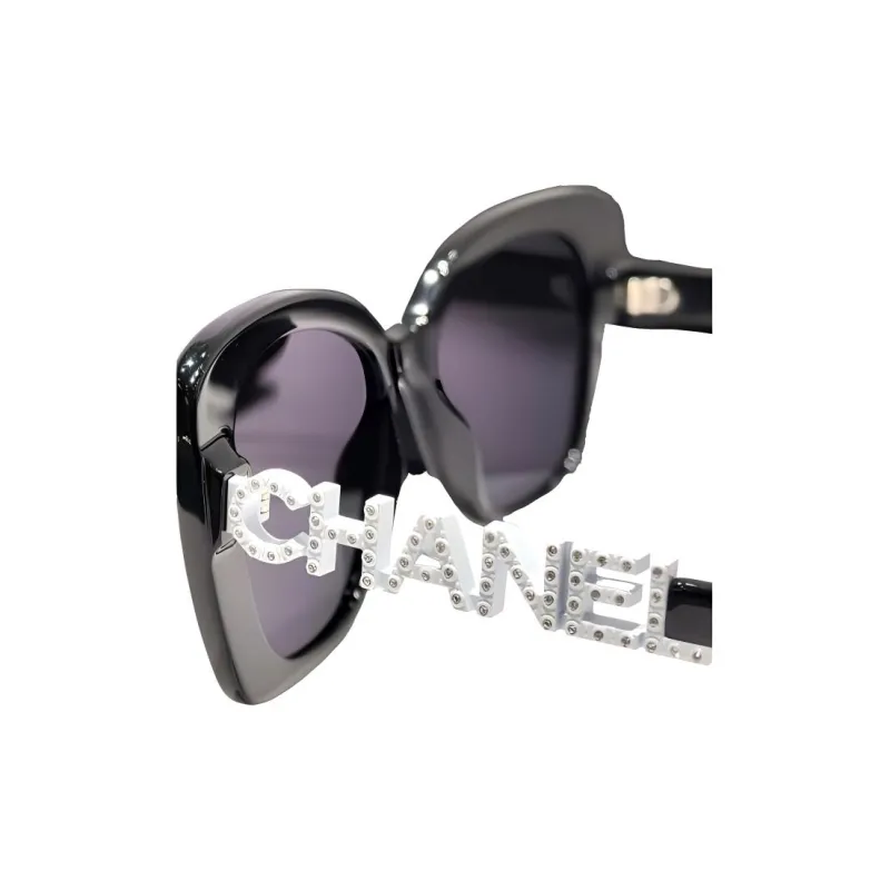 CHANEL Plate Frame Square Sunglasses Unisex-3