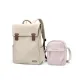 Apricot Backpack+Pink Unlined Shoulder Bag (Combo Set)