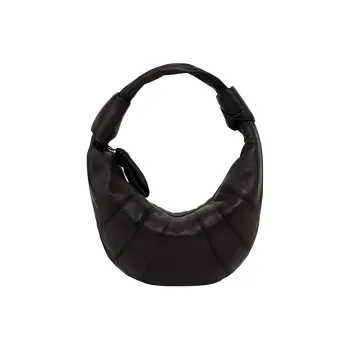 Lemaire Croissant Series Sheepskin Handbag Mini Women's Dark Chocolate