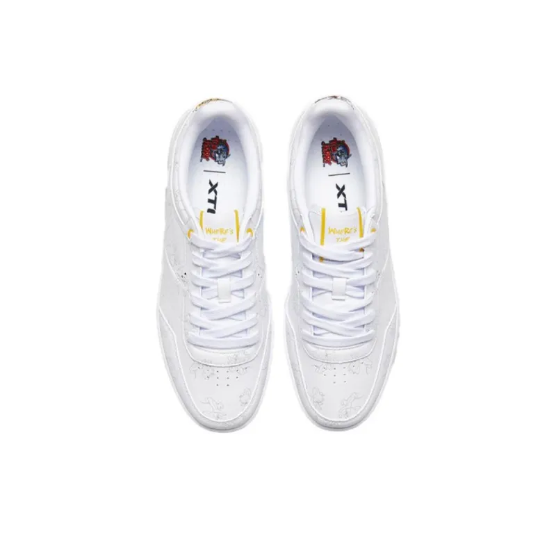 XTEP Tom And Jerry Collaboration Low Top Skateboard Shoes Men's White-1