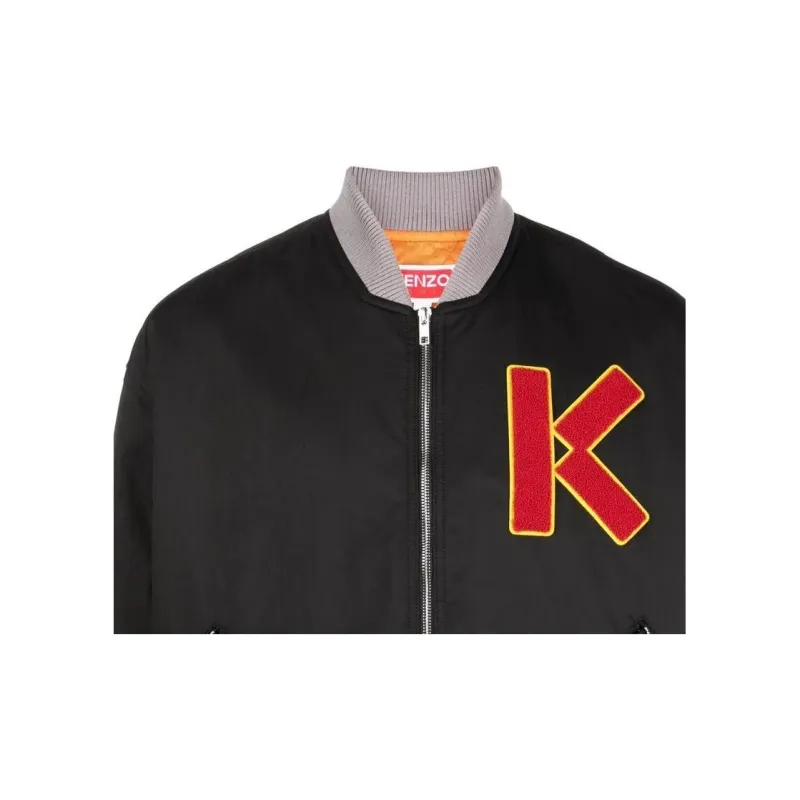 KENZO Cotton Embroidered logo Bomber Jacket-4