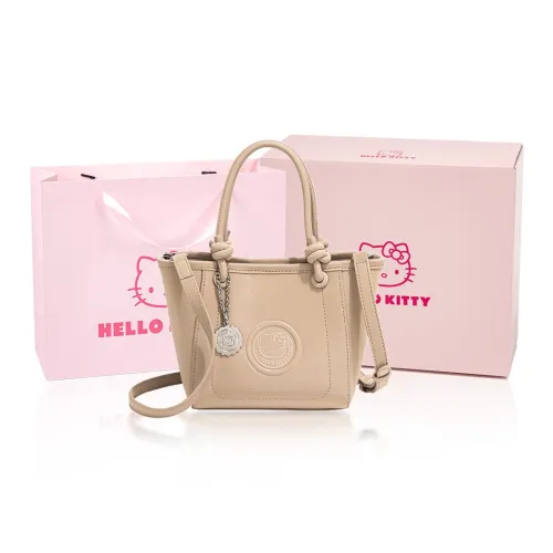 MESUCA Sanrio Hello Kitty Series PU Shoulder Bag, Crossbody Bag, Handbag Small Size Women's Black/Apricot/Pink