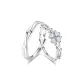 Four-Leaf Clover Couple Rings