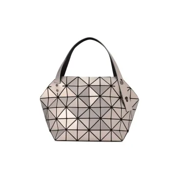 ISSEY MIYAKE Boston Polyvinyl Chloride Boston Bag Handbag Women's Silver